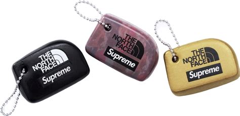 supreme north face keychains